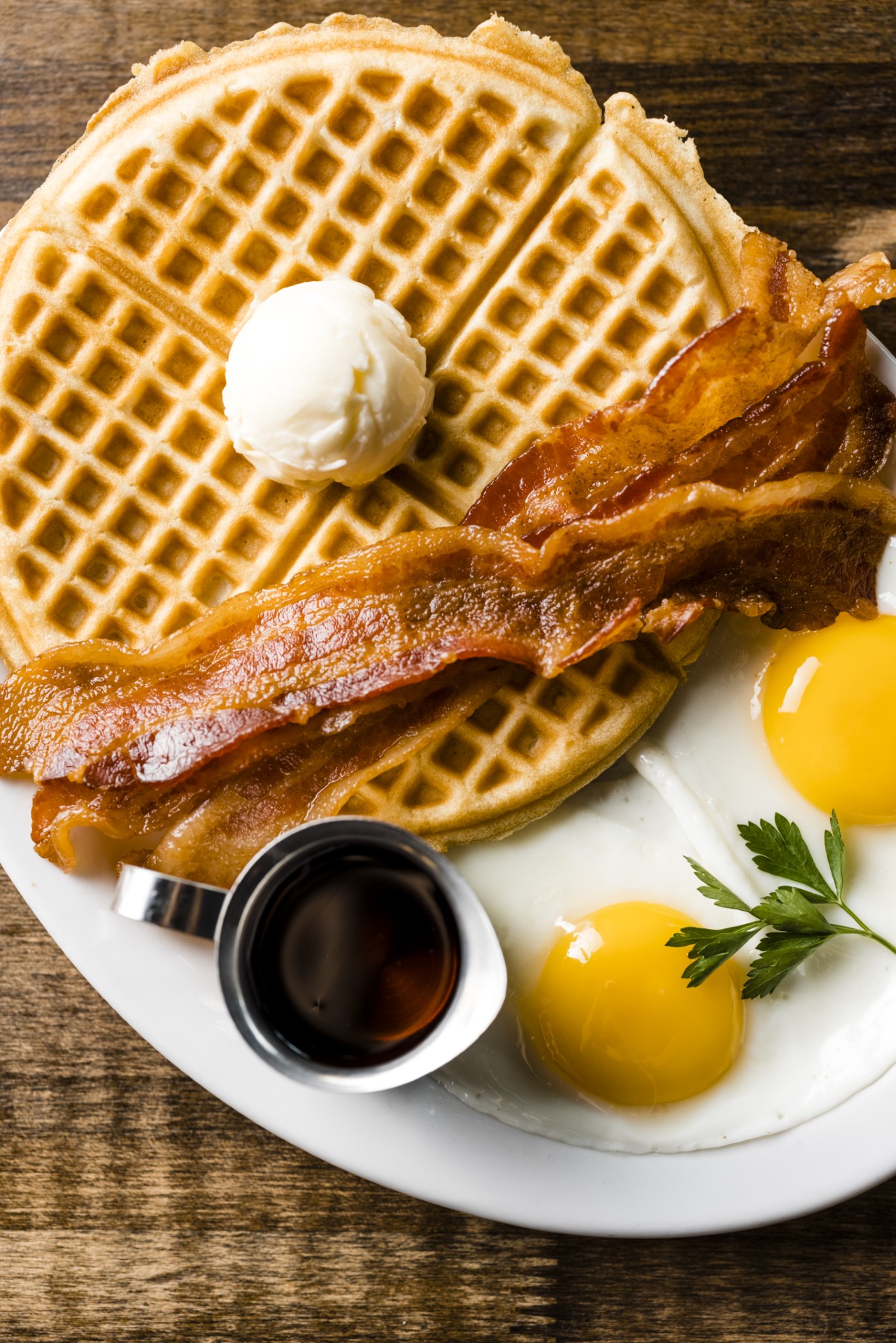 Fox & Goose Public House | The Full Monty Waffle from breakfast menu